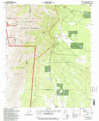 Manzano Peak 1995 topographic map thumbnail