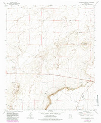 Mescalero Point NE 1973 topographic map thumbnail