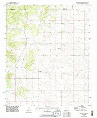 Milbourn Ranch 1991 topographic map thumbnail