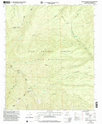 Mogollon Baldy Peak 1999 topographic map thumbnail