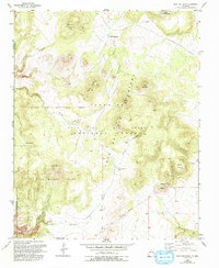 Montoso Peak 1952 topographic map thumbnail