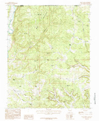 Mount Nebo 1985 topographic map thumbnail