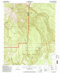 Mount Taylor 1995 topographic map thumbnail