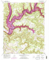 Navajo Dam 1954 topographic map thumbnail