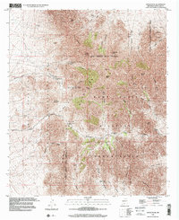 Organ Peak 1996 topographic map thumbnail