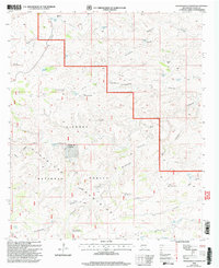 Packsaddle Canyon 2001 topographic map thumbnail