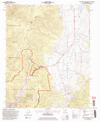 Palo Flechado Pass 1995 topographic map thumbnail