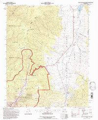 Palo Flechado Pass 1995 topographic map thumbnail