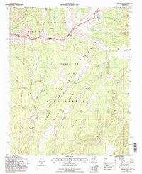 Pecos Falls 1995 topographic map thumbnail