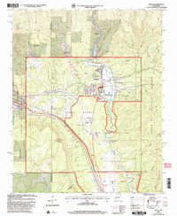 Pecos 2002 topographic map thumbnail
