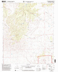 Pelona Mountain 1999 topographic map thumbnail