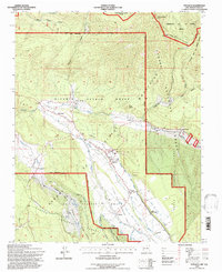 Penasco 1995 topographic map thumbnail