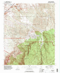 Placitas 1990 topographic map thumbnail