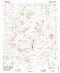 Potrillo Peak 1985 topographic map thumbnail