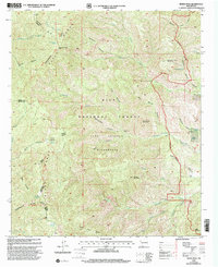 Reeds Peak 1999 topographic map thumbnail
