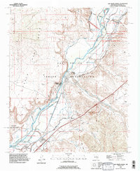 San Felipe Pueblo 1990 topographic map thumbnail