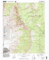 Sandia Crest 1990 topographic map thumbnail