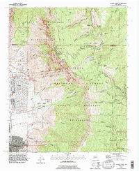 Sandia Crest 1990 topographic map thumbnail