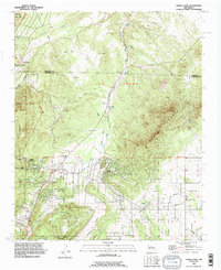 Sandia Park 1990 topographic map thumbnail