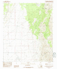 San Lorenzo Spring 1985 topographic map thumbnail