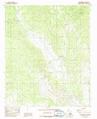 San Lorenzo 1985 topographic map thumbnail