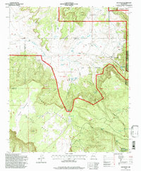 San Mateo 1995 topographic map thumbnail