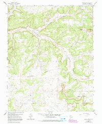 Santos Peak 1963 topographic map thumbnail