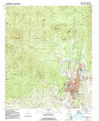Silver City 1992 topographic map thumbnail