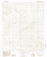 Sixteenmile Draw West 1989 topographic map thumbnail
