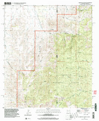 Skeleton Canyon 1997 topographic map thumbnail