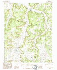 Smouse Mesa 1985 topographic map thumbnail