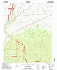 Taos SW 1995 topographic map thumbnail