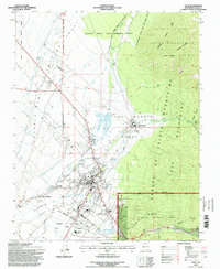 Taos 1995 topographic map thumbnail