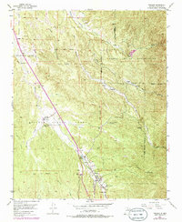 Tesuque 1953 topographic map thumbnail