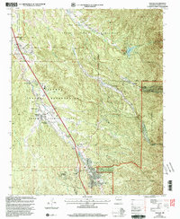Tesuque 2002 topographic map thumbnail