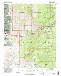 Tijeras 1990 topographic map thumbnail
