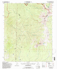 Truchas Peak 1995 topographic map thumbnail