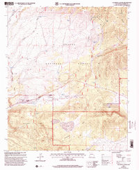 Tularosa Canyon 1999 topographic map thumbnail