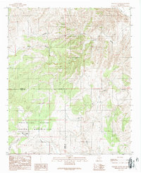 Wahalee Canyon 1989 topographic map thumbnail