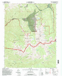 Wheeler Peak 1995 topographic map thumbnail