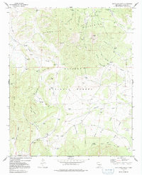 White Oaks North 1973 topographic map thumbnail