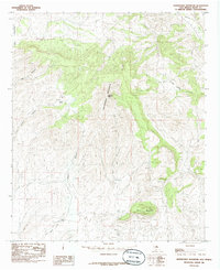 Whitehorse Mountain 1985 topographic map thumbnail