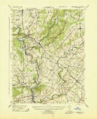 Perkiomenville 1943 topographic map thumbnail