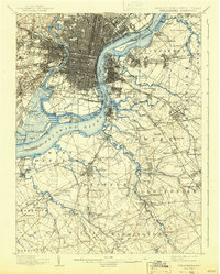 Philadelphia 1898 topographic map thumbnail