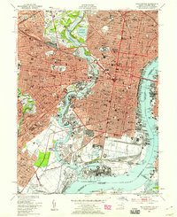 Philadelphia 1949 topographic map thumbnail