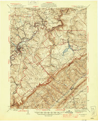 Philipsburg 1945 topographic map thumbnail