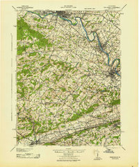 Phoenixville 1943 topographic map thumbnail