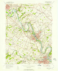 Phoenixville 1955 topographic map thumbnail