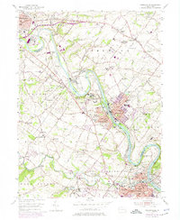 Phoenixville 1955 topographic map thumbnail