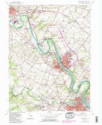 Phoenixville 1955 topographic map thumbnail